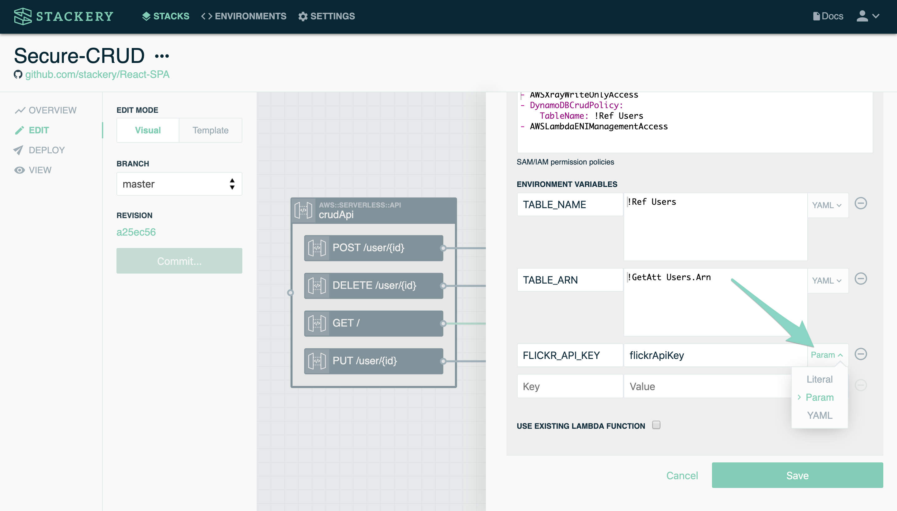 environment config